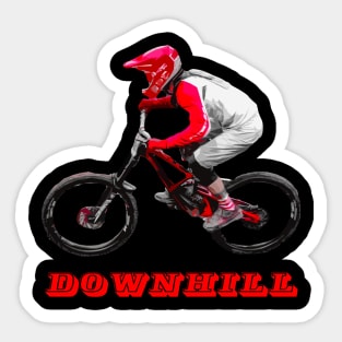 vtt downhill action Sticker